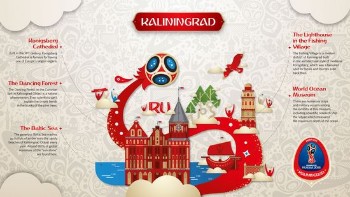 Kaliningrad City : World Cup and the gothic Cathedral